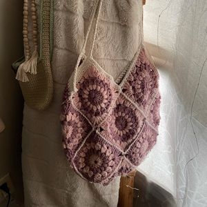 Handmade crochet tote